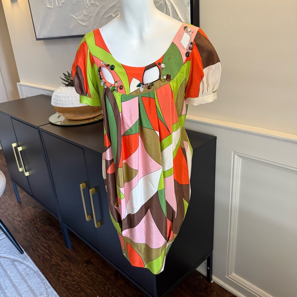 LaRok Multicolor Silk‎ Dress